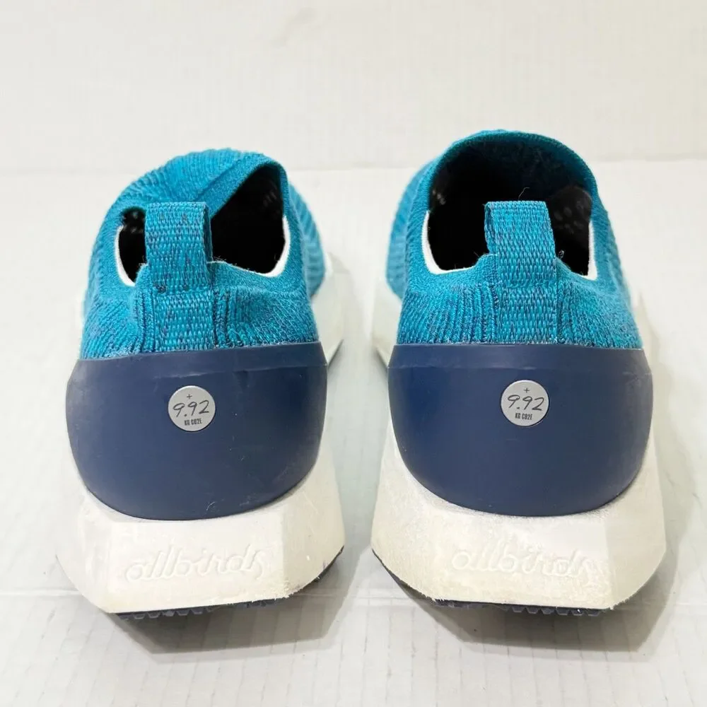 Allbirds 9.92 KG CO2E Tree Flyers Knit Running Shoes Thrive Teal Women 9 Sneaker